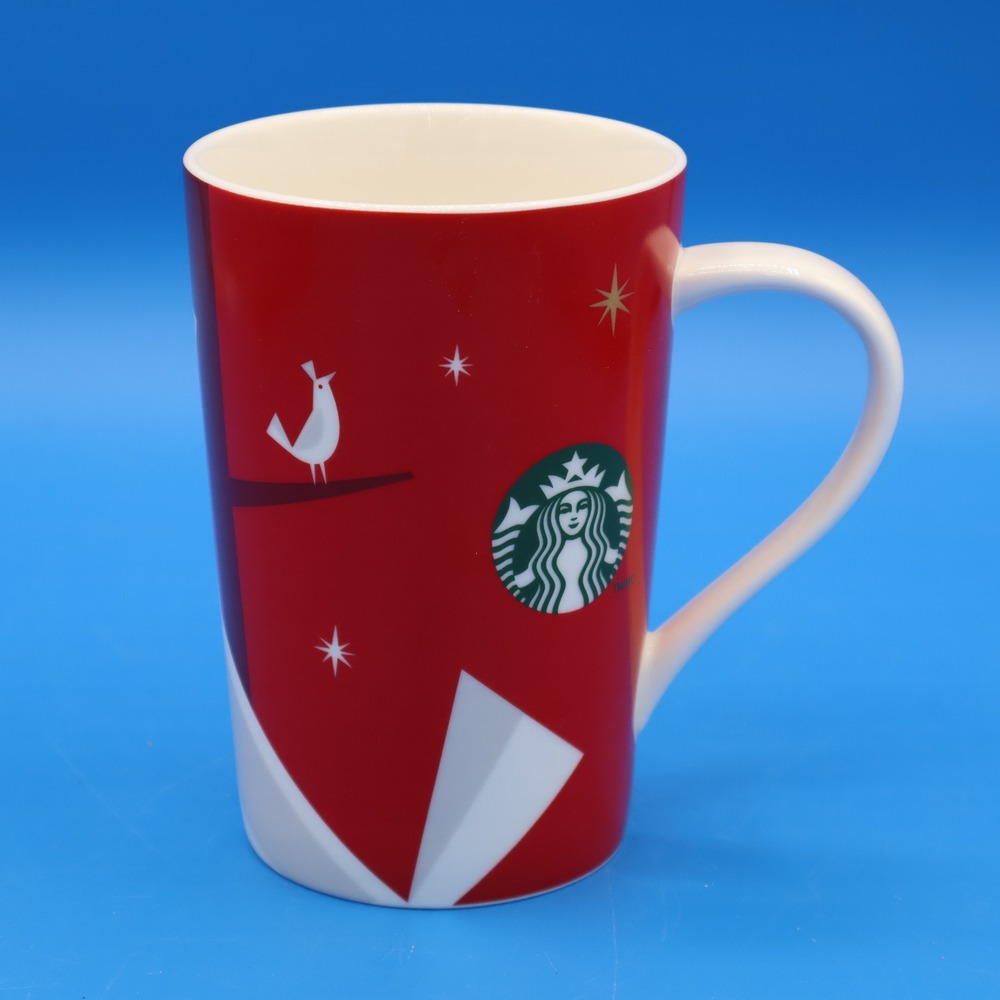 Starbucks‎ Christmas Holiday Mug Red Bird Ornament Design 2012